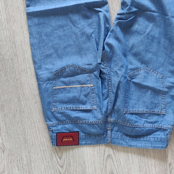 Care Label (Italy) Jeans, cotton + linen, size L 🇮🇹 - Picture 2 of 8